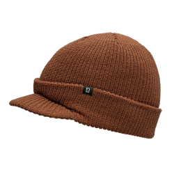 Bonnet &agrave; visi&egrave;re Brandit Shield en maille &eacute;paisse - Brun