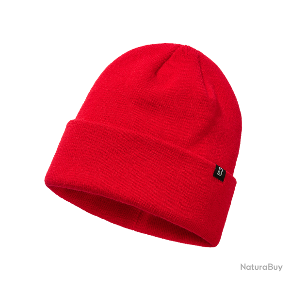 Bonnet Brandit Arcylique Tissage Fin - Rouge