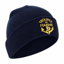Bonnet OPEX brod&eacute; Troupes de Marine en maille acrylique - Autre