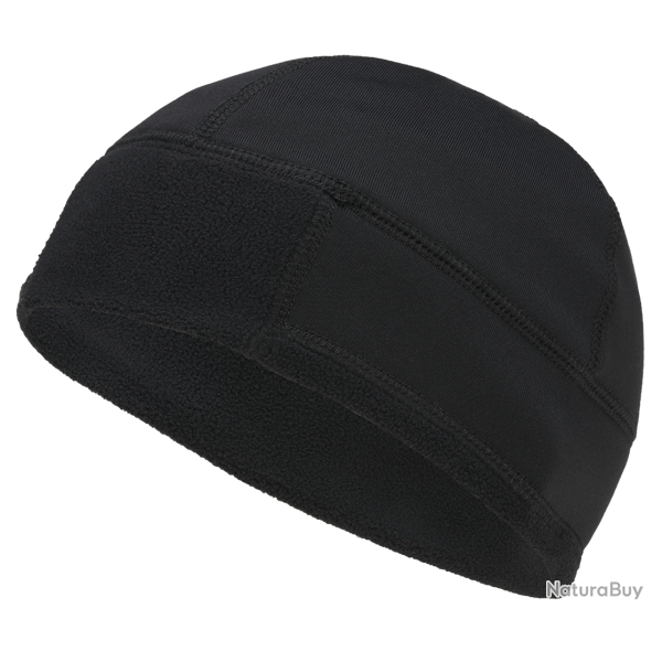 Bonnet polaire Brandit BW en polyester extensible � coutures - Noir