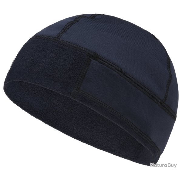 Bonnet polaire Brandit BW en polyester extensible � coutures - Bleu Marine