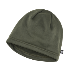 Bonnet polaire Brandit Fleece Cap Ice en polyester - Vert olive