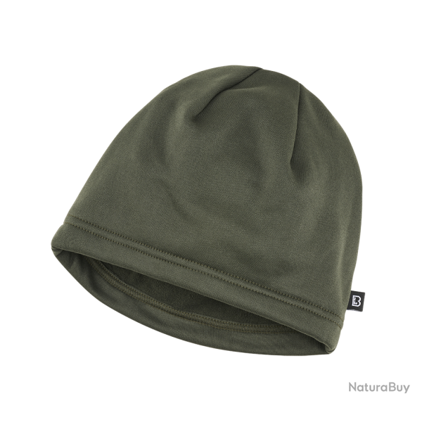 Bonnet polaire Brandit Fleece Cap Ice en polyester - Vert olive