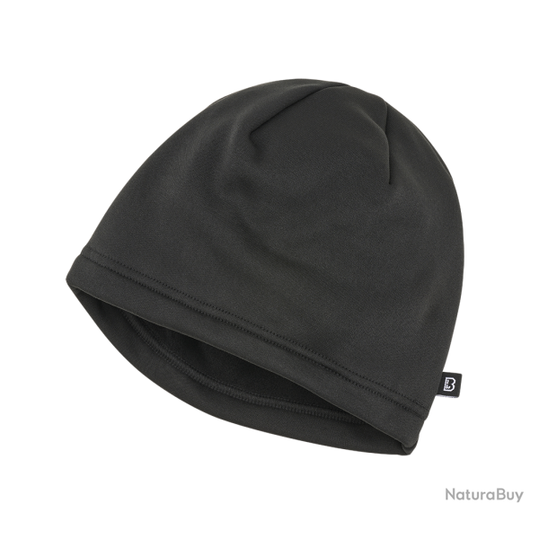Bonnet polaire Brandit Fleece Cap Ice en polyester - Noir