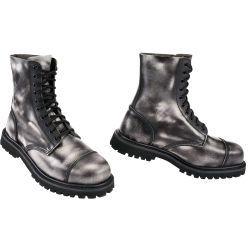 Bottes Brandit Rub Off Phantom 10 oeillets cuir patin&eacute; - Noir / Gris / 7