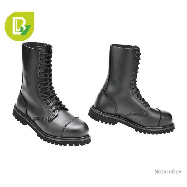 Bottes Brandit Vegantom 14 oeillets tige polyur�thane - Noir / 11