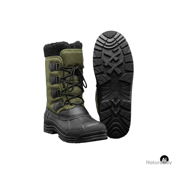 Bottes de froid Brandit Highland polyester doublure feutre - Vert olive / 44 EU