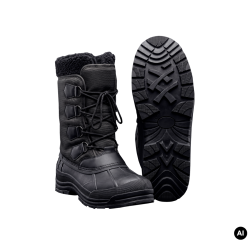 Bottes de froid Brandit Highland polyester doublure feutre - Noir / 47 EU