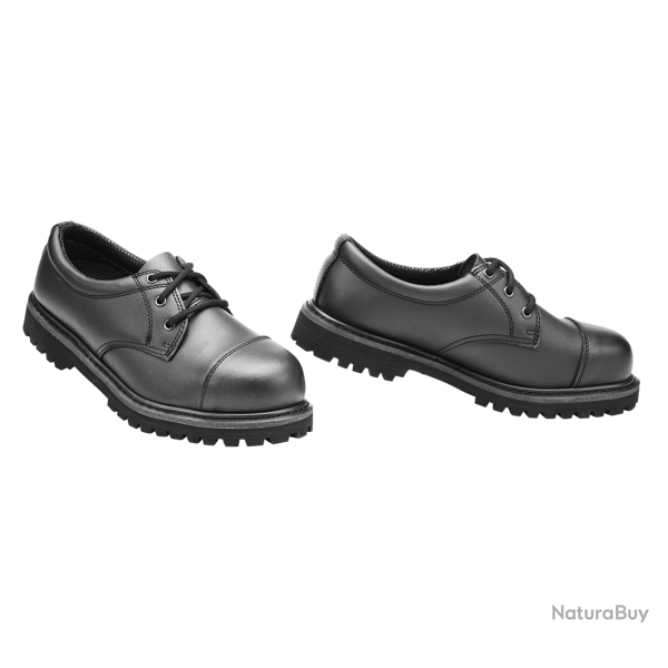 Bottines Brandit Phantom 3 oeillets cuir - Noir / 44 EU / 10 US