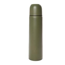 Bouteille isotherme Ares en m&eacute;tal 1 litre pour boisson chaude - Kaki
