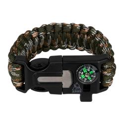 Bracelet de survie en paracorde Ares avec sifflet boussole - CCE / S