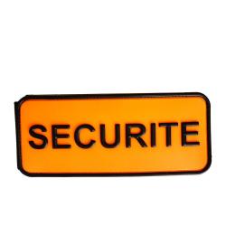 Brassard d'identification s&eacute;curit&eacute; Ares en gomme souple - Noir