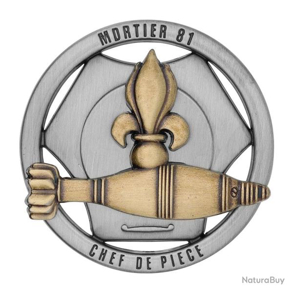 Brevet de chef de pi�ce mortier de 81 mm Boussemart en zamac - Autre