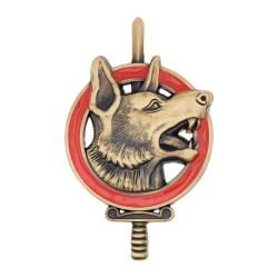 Brevet de ma&icirc;tre-chien Boussemart insigne de qualification - Rouge