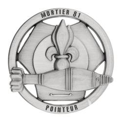 Brevet de pointeur mortier de 81 mm Boussemart insigne - Autre