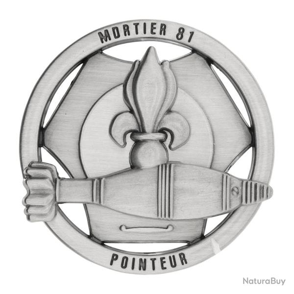 Brevet de pointeur mortier de 81 mm Boussemart insigne - Autre