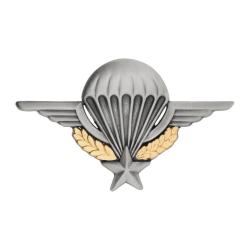 Brevet parachutiste Boussemart insigne en zamac inject&eacute; - Argent