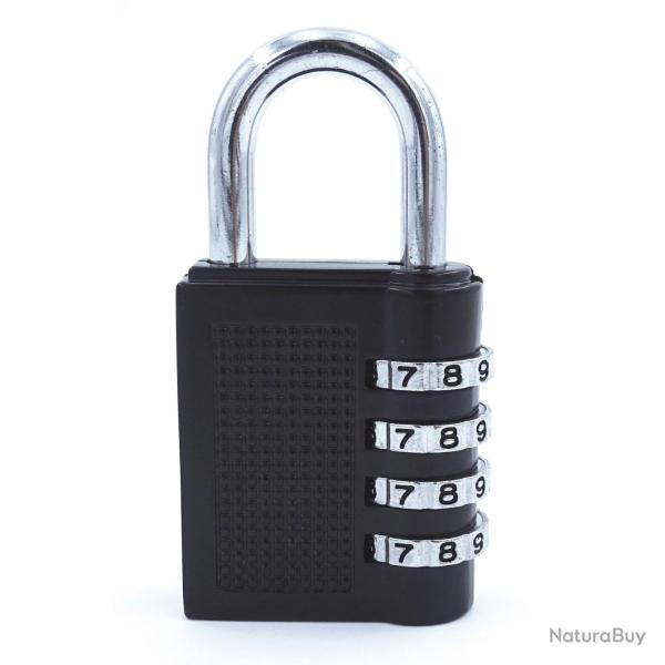 Cadenas � combinaison 4 chiffres alliage de zinc anse 6,4 mm, lot de 10 - Autre