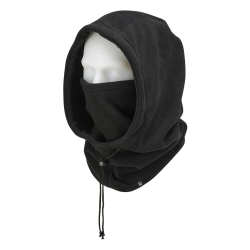 Cagoule polaire Brandit Arctic &agrave; capuche cordon de serrage - Noir