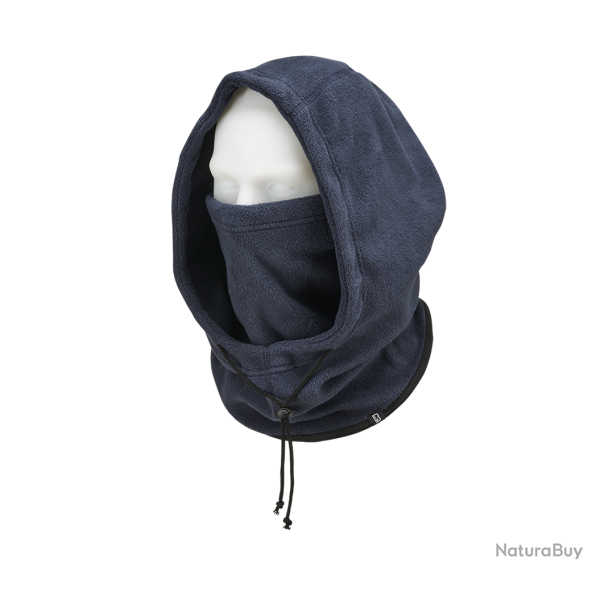 Cagoule polaire Brandit Arctic � capuche cordon de serrage - Bleu Marine
