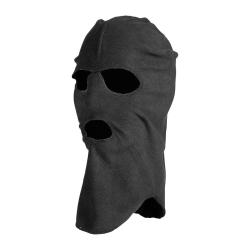 Cagoule trois trous Ares en polaire taille unique - Noir