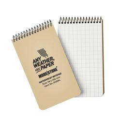 Carnet Modestone tout-temps militaire format de poche - Tan