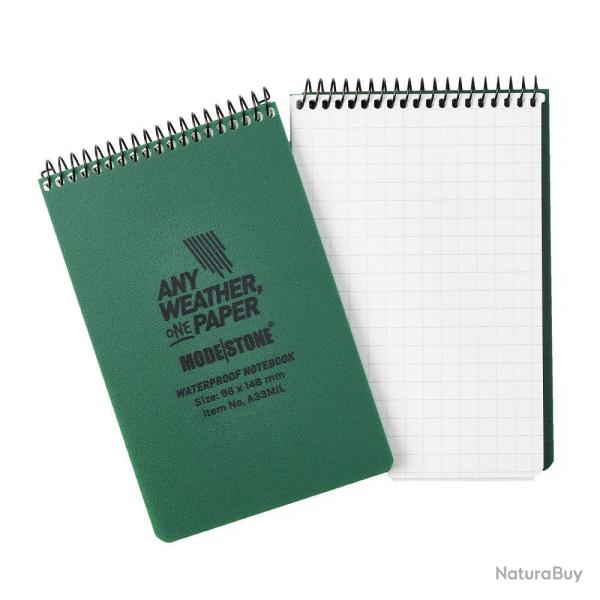 Carnet Modestone tout-temps militaire format interm�diaire - Vert Olive