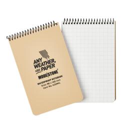 Carnet Modestone tout-temps militaire format interm&eacute;diaire - Tan