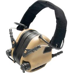 Casque anti-bruit &eacute;lectronique Ares M31 Plus limitation 82 dB - Coyote