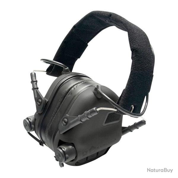 Casque anti-bruit �lectronique Ares M31 Plus limitation 82 dB - Noir
