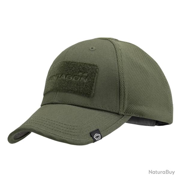 Casquette baseball Pentagon Raptor 6 panneaux � panneaux - Vert olive