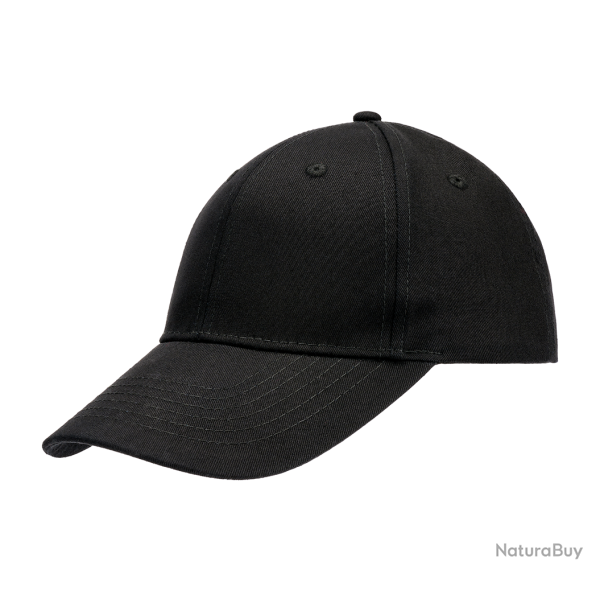 Casquette Brandit Basecap en coton fermeture plastique - Noir