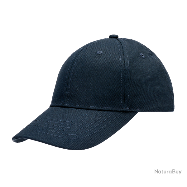 Casquette Brandit Basecap en coton fermeture plastique - Bleu Marine