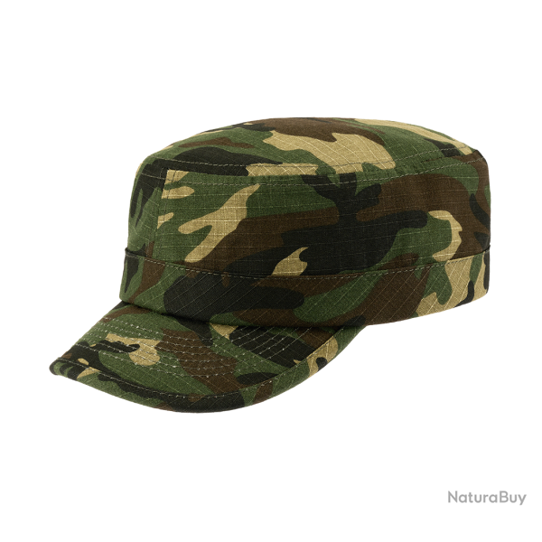 Casquette Brandit BDU en coton ripstop avec oeillets - Woodland