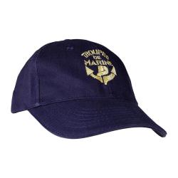 Casquette brod&eacute;e Troupes de marine Ares coiffe - Bleu TDM
