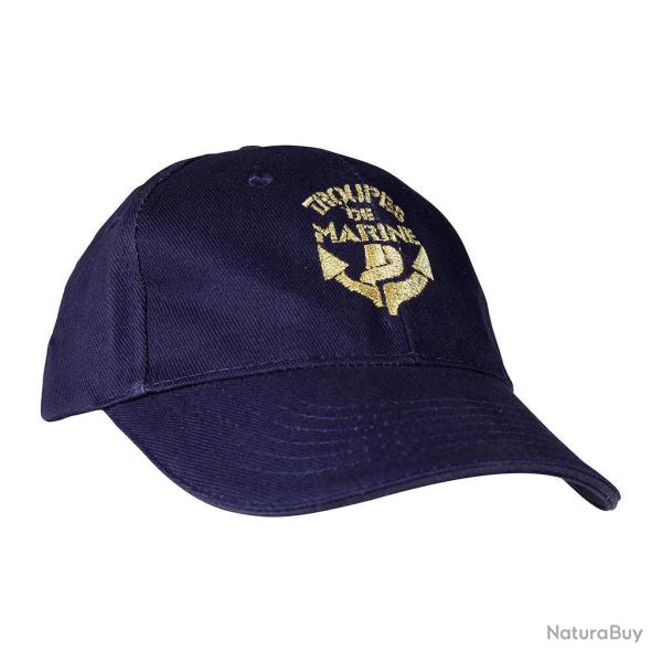 Casquette brod�e Troupes de marine Ares coiffe - Bleu TDM
