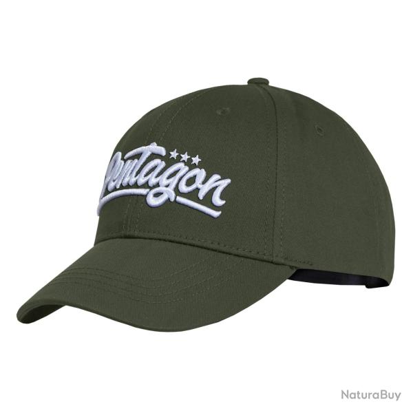 Casquette Pentagon Competitor en serg� de coton six panneaux - Vert olive / Taille unique