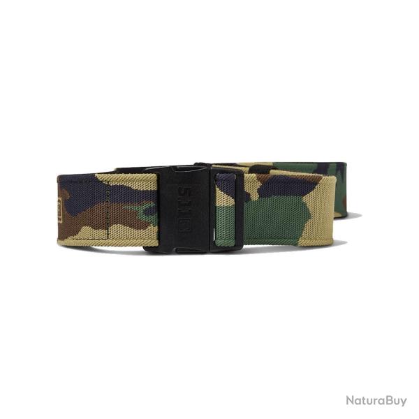 Ceinture extensible AYCE 5.11 Tactical r�versible - Noir/Woodland Camo / S - XL