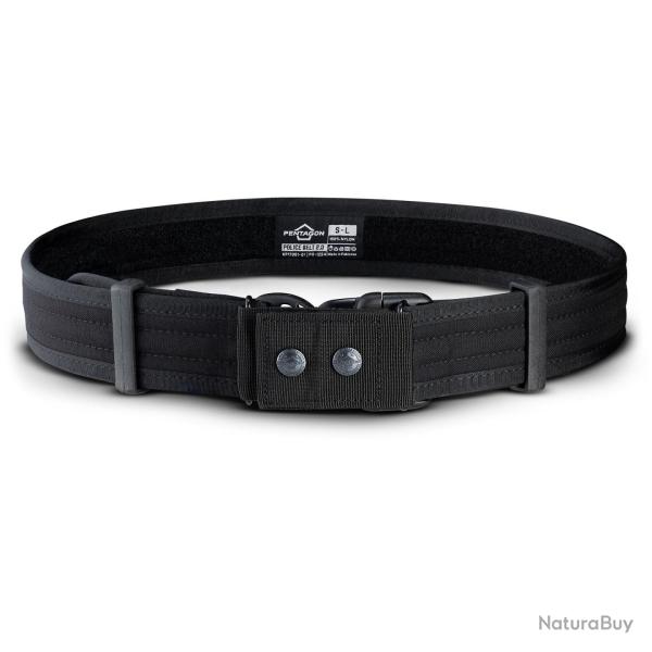 Ceinturon de service Pentagon Police Belt 2.0 nylon 1000D - Noir / S - L
