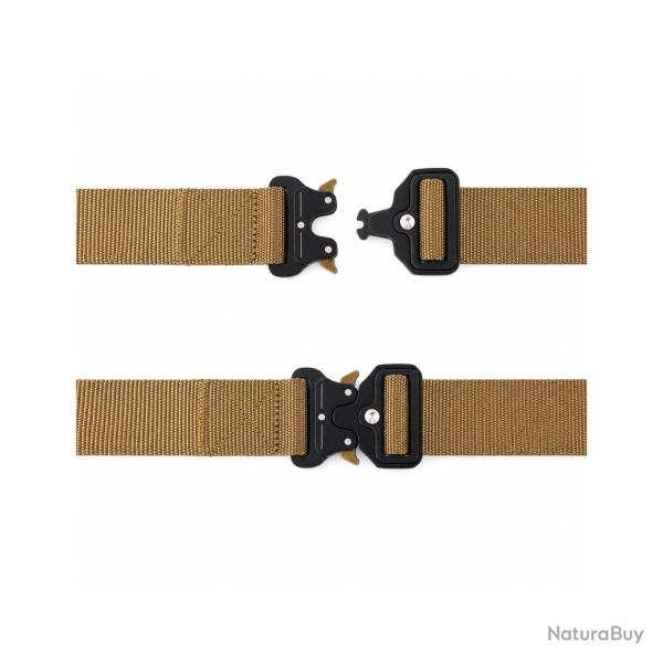 Ceinturon tactique Yucon nylon 3,8 cm - Coyote