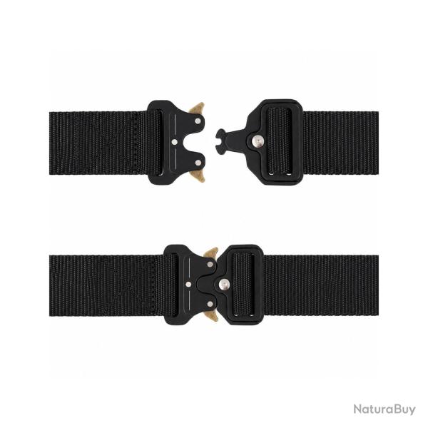 Ceinturon tactique Yucon nylon 3,8 cm - Noir
