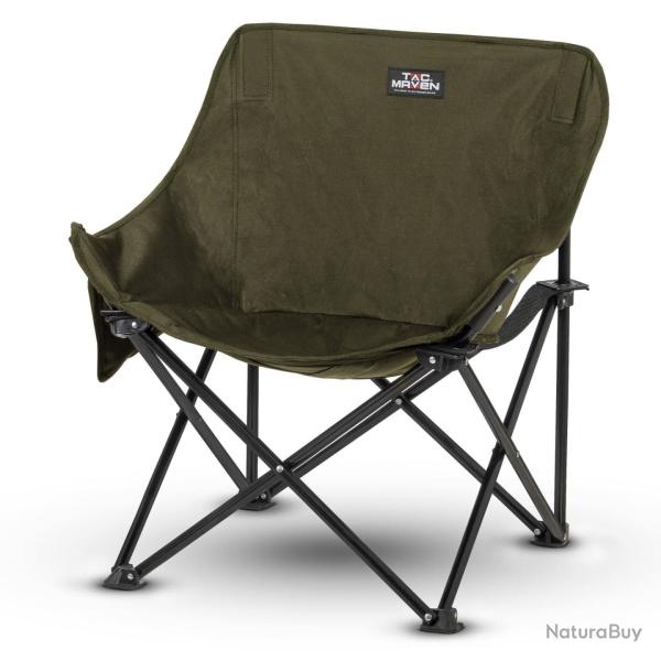 Chaise de campement pliante Tac Maven en acier et polyester - RAL7013
