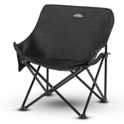Chaise de campement pliante Tac Maven en acier et polyester - Noir