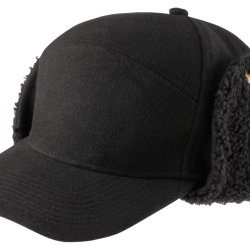 Chapeau d'hiver Brandit Lumberjack doubl&eacute; fausse fourrure - Noir