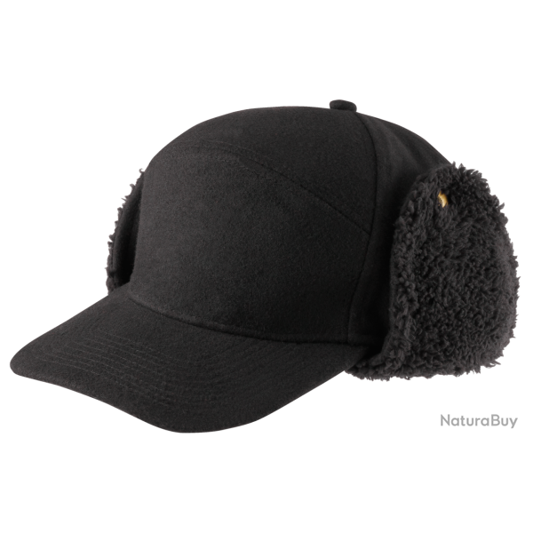 Chapeau d'hiver Brandit Lumberjack doubl� fausse fourrure - Noir