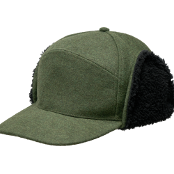 Chapeau d'hiver Brandit Lumberjack doubl&eacute; fausse fourrure - Vert olive