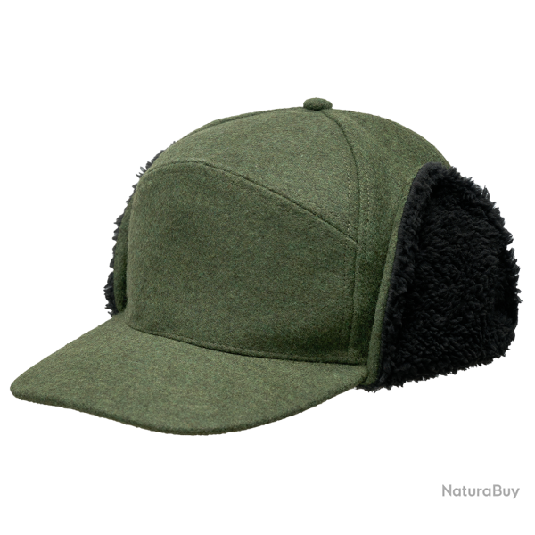 Chapeau d'hiver Brandit Lumberjack doubl� fausse fourrure - Vert olive