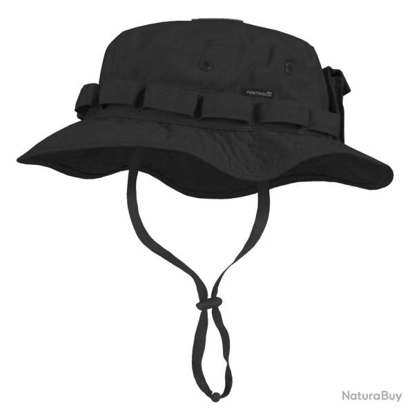 Chapeau de brousse Pentagon Jungle Hat ripstop 65/35 - Noir / 56