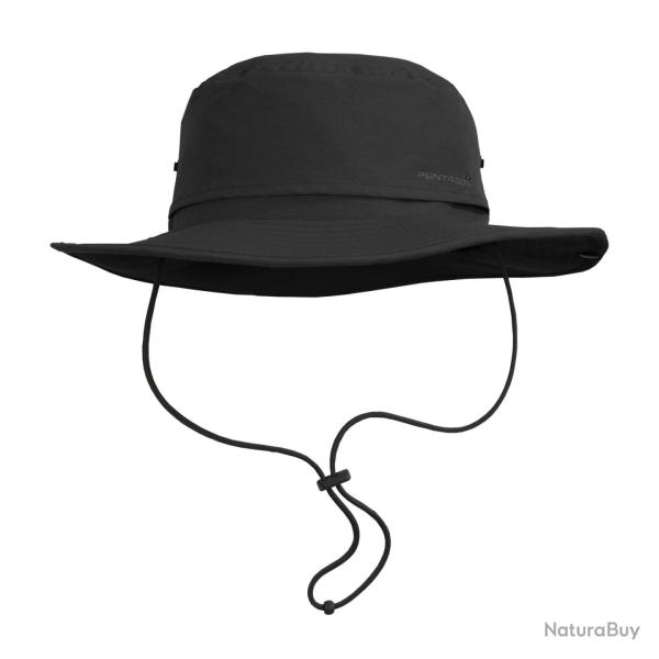 Chapeau de brousse Pentagon Roo Safari large bord polyamide - Noir / L - XL (61 cm)
