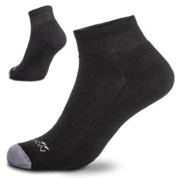 Chaussettes basses Pentagon Low Cut coton biologique peign&eacute; - Noir / 45-47